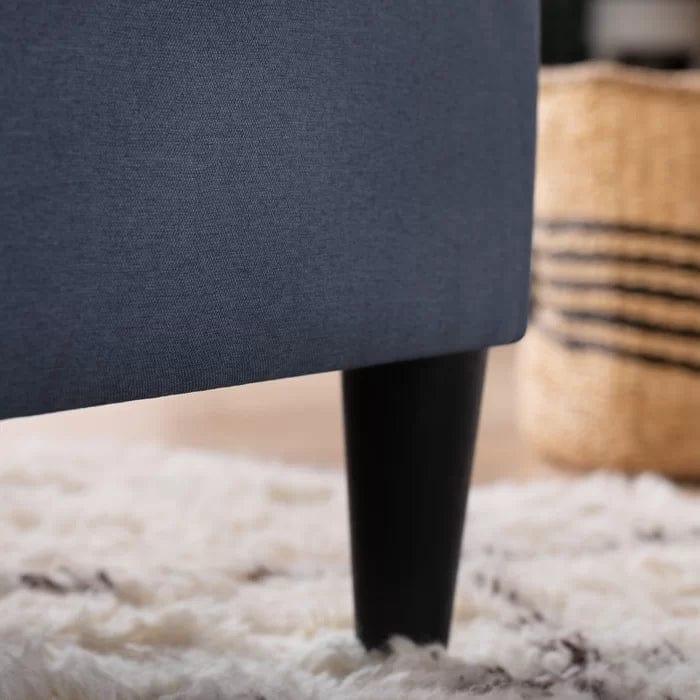 Peters Tufted Upholstered Low Profile Platform Bed - Ouch Cart