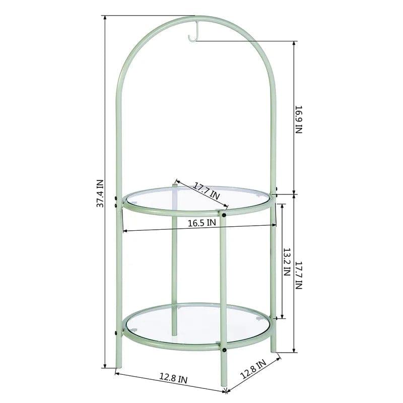 Plant Stand: 2 tier Metal Plant Stand - Ouch Cart