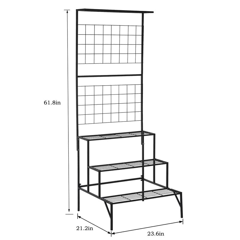 Plant Stand: 3-layer Multi-Tiered Plant Stand