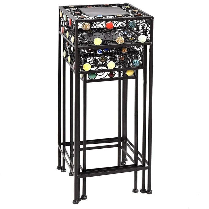 Plant Stand: 3 Pieces Square Decor Metal Plant Stand - Ouch Cart