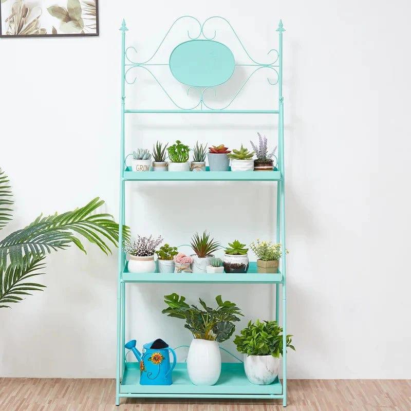 Plant Stand: 3 Tier Metal Rectangular Plant Stand - Ouch Cart