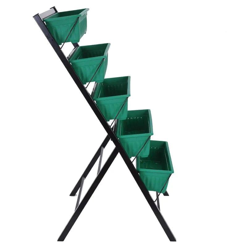 Plant Stand: Metal Free Form Multi-Tiered Plant Stand - Ouch Cart
