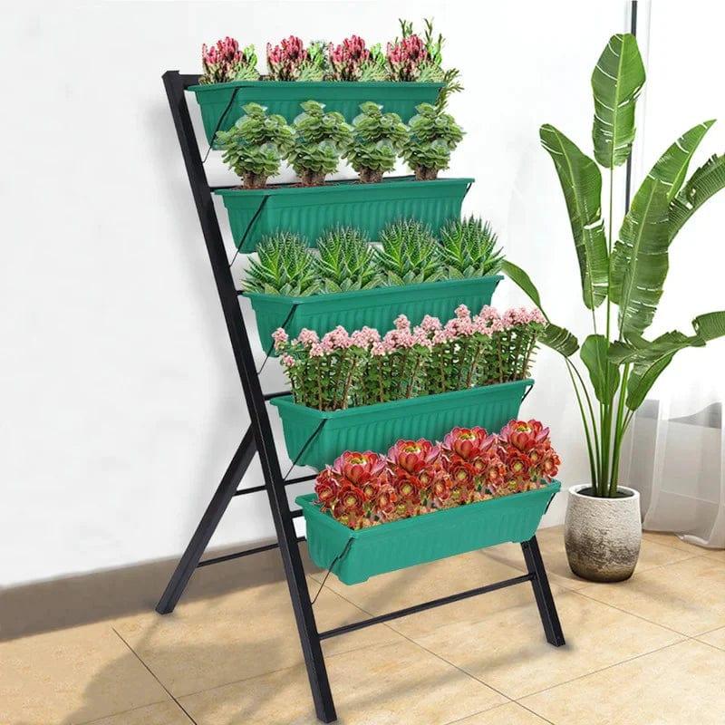 Plant Stand: Metal Free Form Multi-Tiered Plant Stand - Ouch Cart