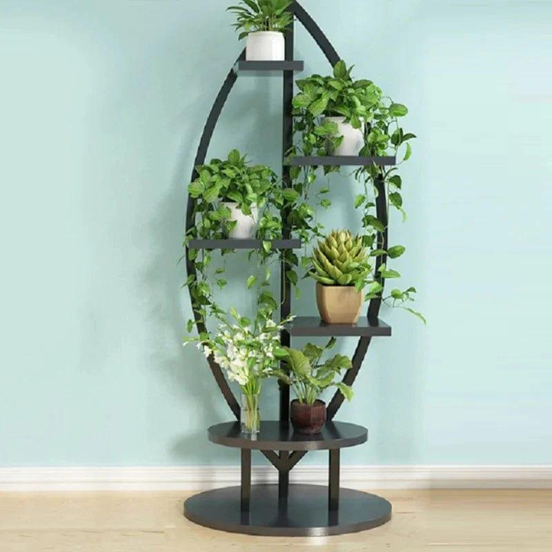 Plant Stand: Oval Shape Multi-Tiered Plant Stand - Ouch Cart