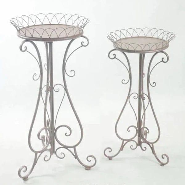 Plant Stand: Round Pedestal Plant Stand - Ouch Cart