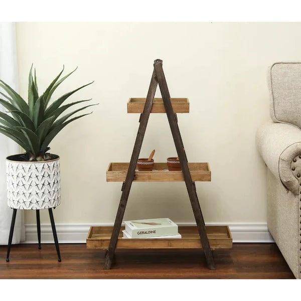 Plant Stand: Wooden 3 Shelve Plant Stand - Ouch Cart