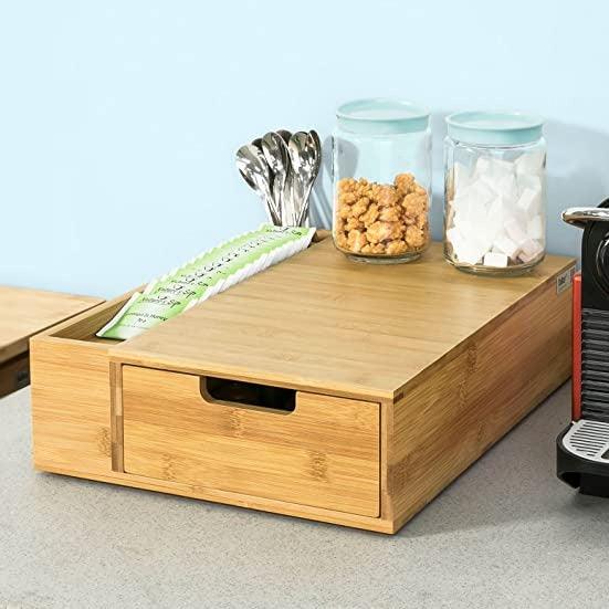 Coffee Organizer For Home/Office Tea Bag Drawer Coffee Machine Platform By Miza - Ouch Cart