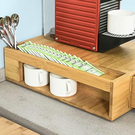 Coffee Organizer For Home/Office Tea Bag Drawer Coffee Machine Platform By Miza - Ouch Cart