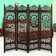 4 - Panel Solid Wood Folding Room Divider - Ouch Cart