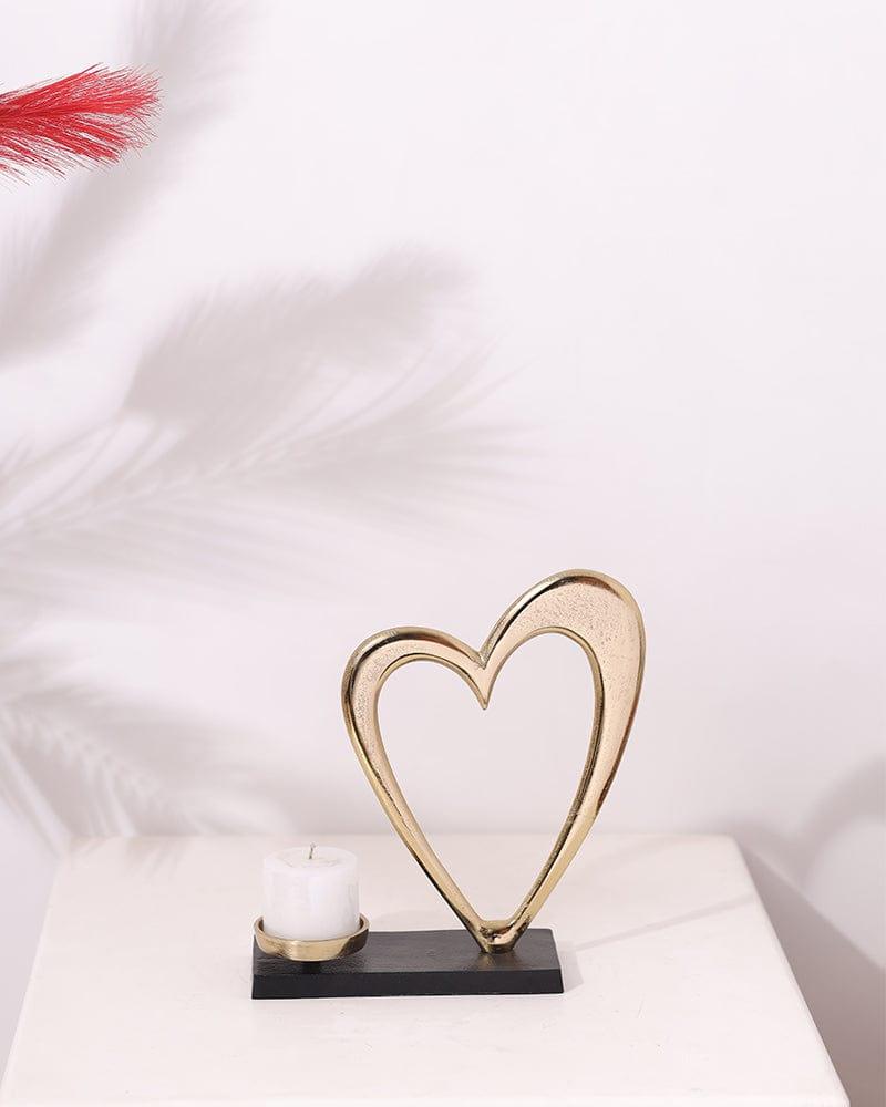 Metal Photo Frame Heart Shape For Table Showpiece - Ouch Cart