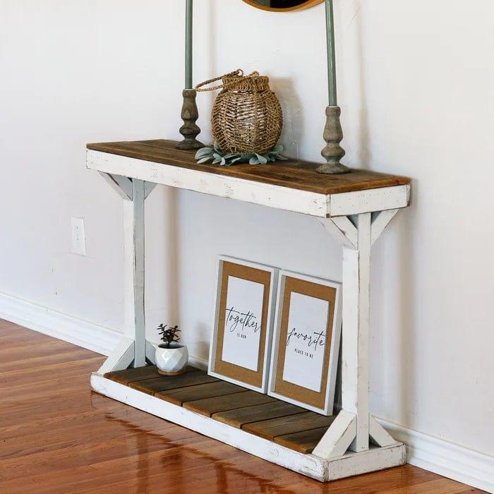 Quin ' Solid Wood Console Table - Ouch Cart
