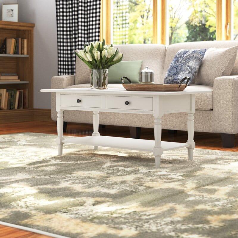 Buy White Coffee Table, White Center Table, White Tea Table, White Teapoy Online in India