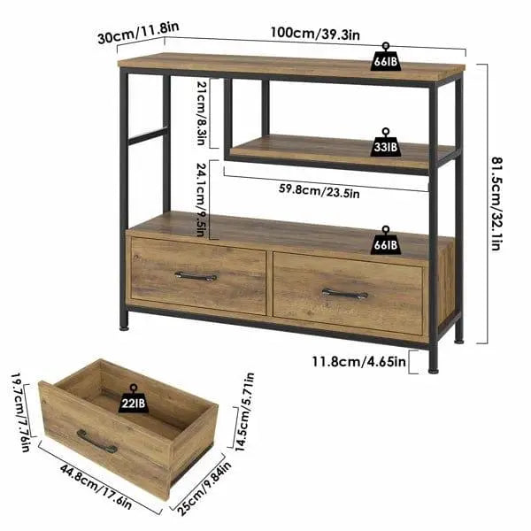 Rehma 39.3'' Console Table - Ouch Cart
