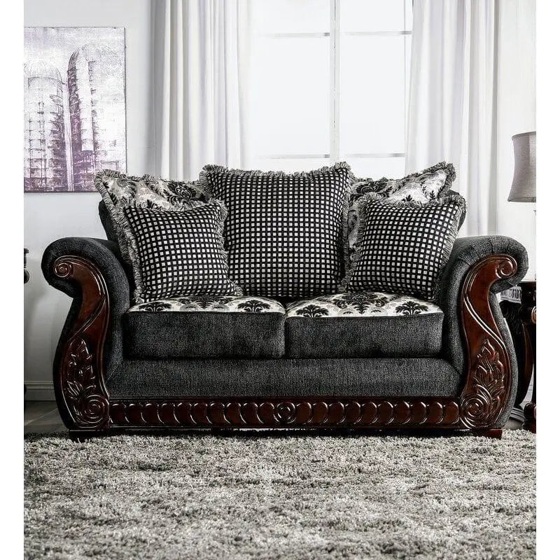 Renna Configurable Living Room 2 Piece Set 6 Seater + 1 Dining table + 2 Side Table - Ouch Cart
