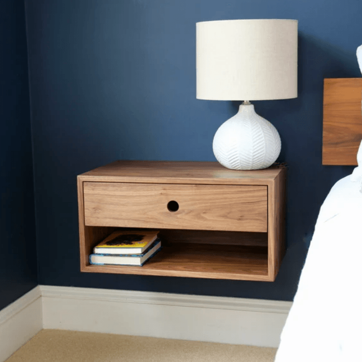 Bedroom Side Storage Wall Mounted Table By Miza - Ouch Cart