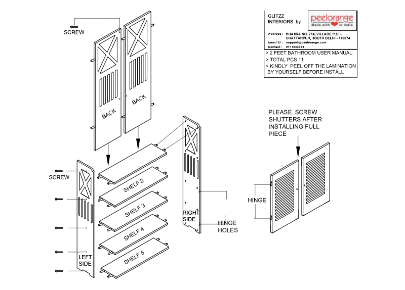 Toilet Storage Bathroom 2 Feet Vanity Floor Standing Shelf Storage Cabinet Corner Shelf Storage Racks - peelOrange.com