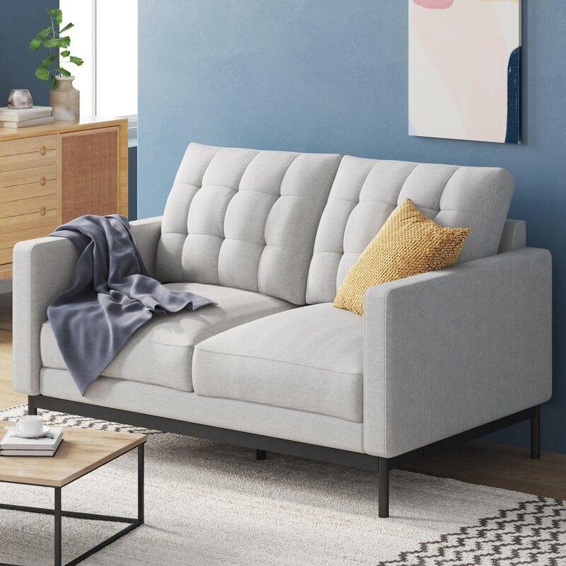 Marrie Square Arm Loveseat - Ouch Cart
