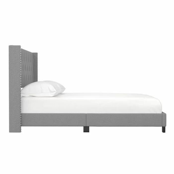 Tianna Tufted Upholstered Low Profile Standard Bed - Ouch Cart