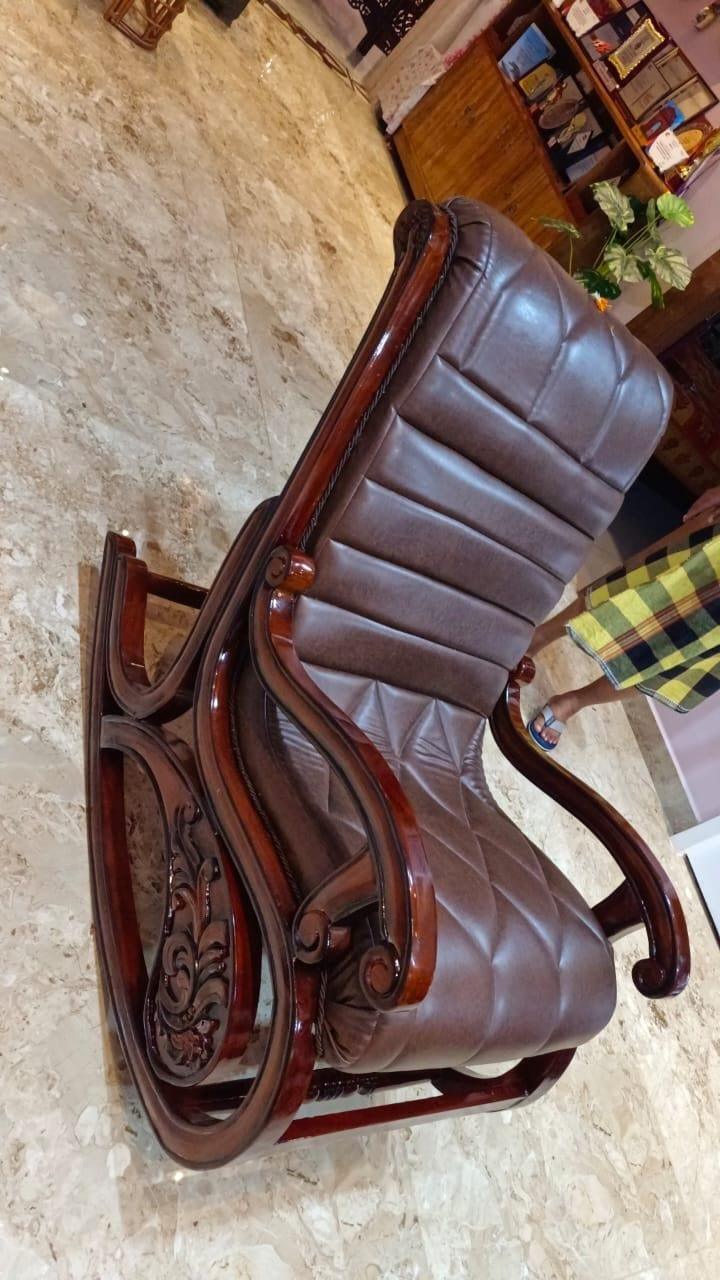 Sheesham Wood Antique Rocking Chair - Ouch Cart