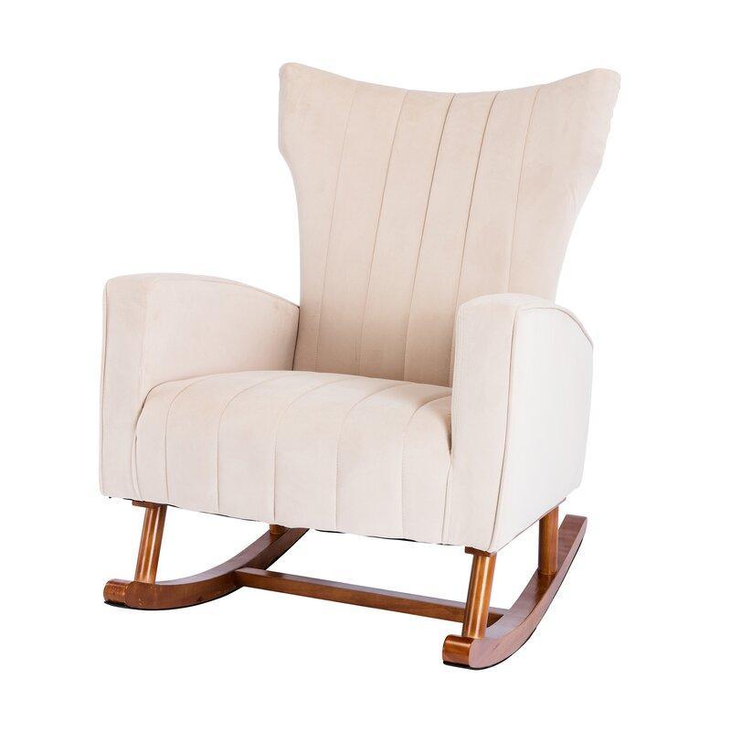 Velvet Rocking Chair for living Room ,Bed Room - Ouch Cart