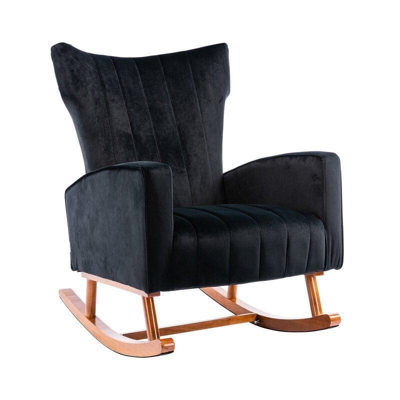 Velvet Rocking Chair for living Room ,Bed Room - Ouch Cart