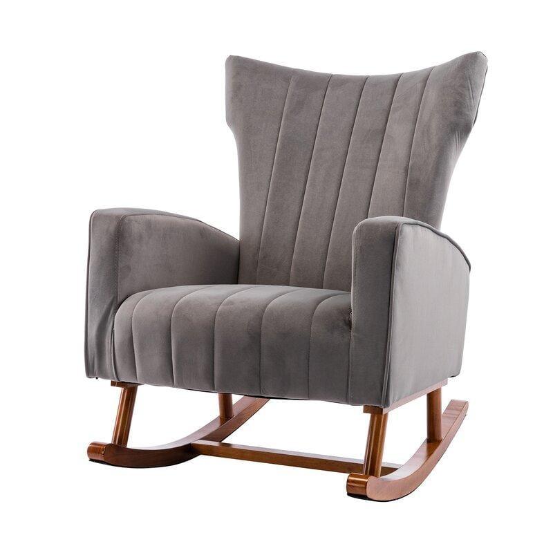 Velvet Rocking Chair for living Room ,Bed Room - Ouch Cart