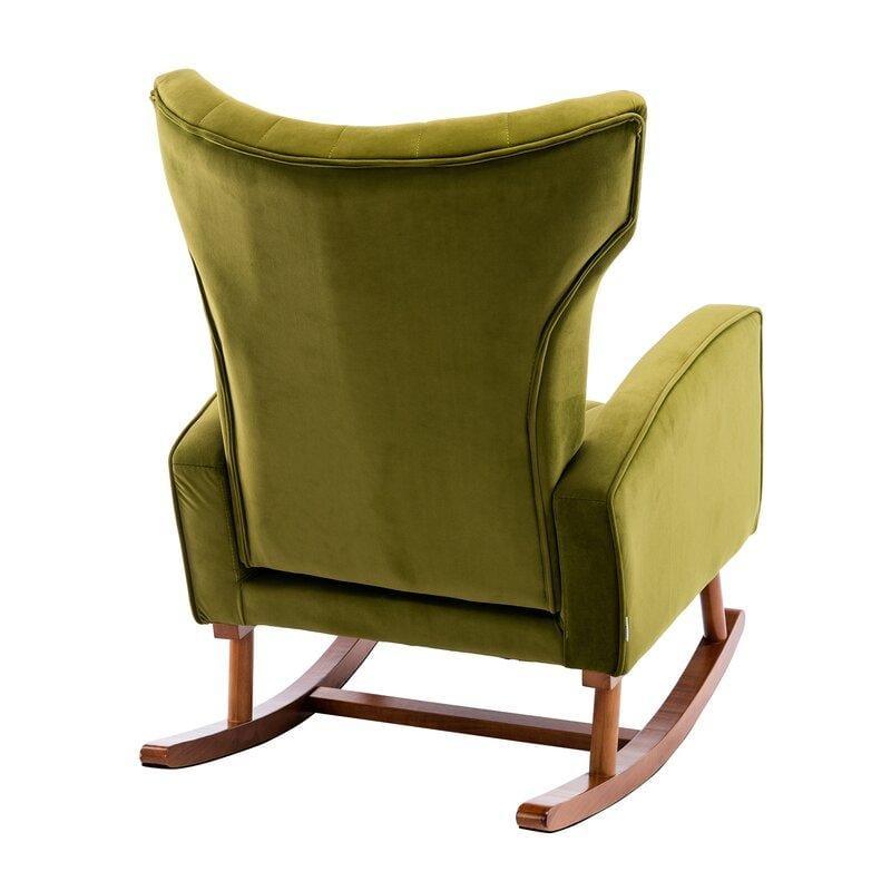 Velvet Rocking Chair for living Room ,Bed Room - Ouch Cart