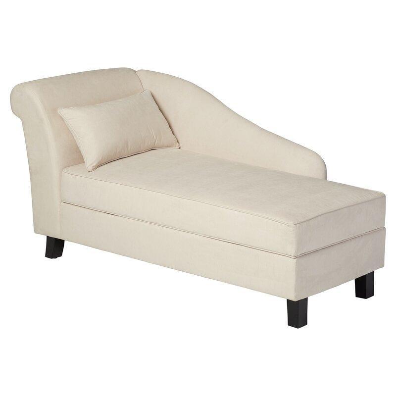 One Left-Arm Chaise Recessed Arms Chaise Lounge with Storage - Ouch Cart