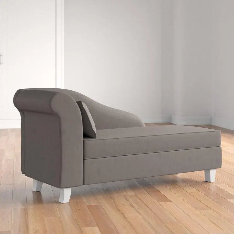 One Left-Arm Chaise Recessed Arms Chaise Lounge with Storage - Ouch Cart