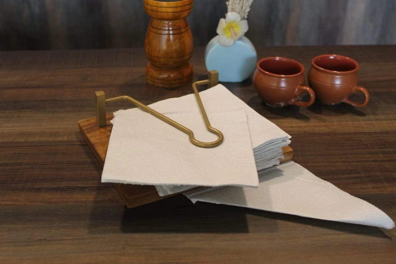 WOODEN NAPKIN HOLDER || TISSUE HOLDER - Ouch Cart