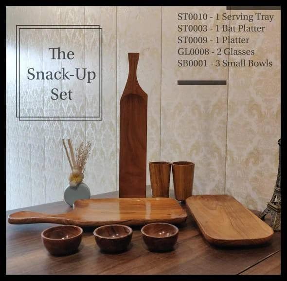WOODEN SPECIAL SERVING PLATTER COMBO - Ouch Cart