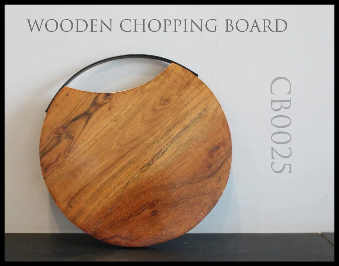 CHOPPING BOARD CUM SERVING PLATTER II ACACIA WOOD - Ouch Cart