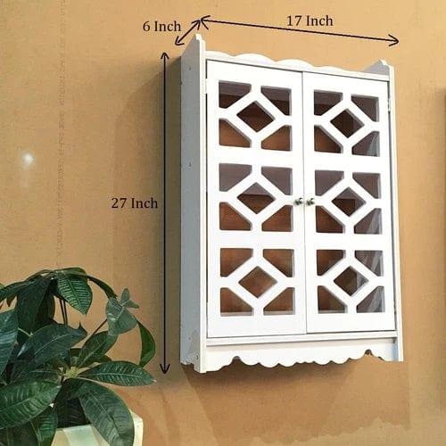 Bathroom CNC Wall Mounted PVC Storage Cabinet Furniture For Bathroom - Ouch Cart