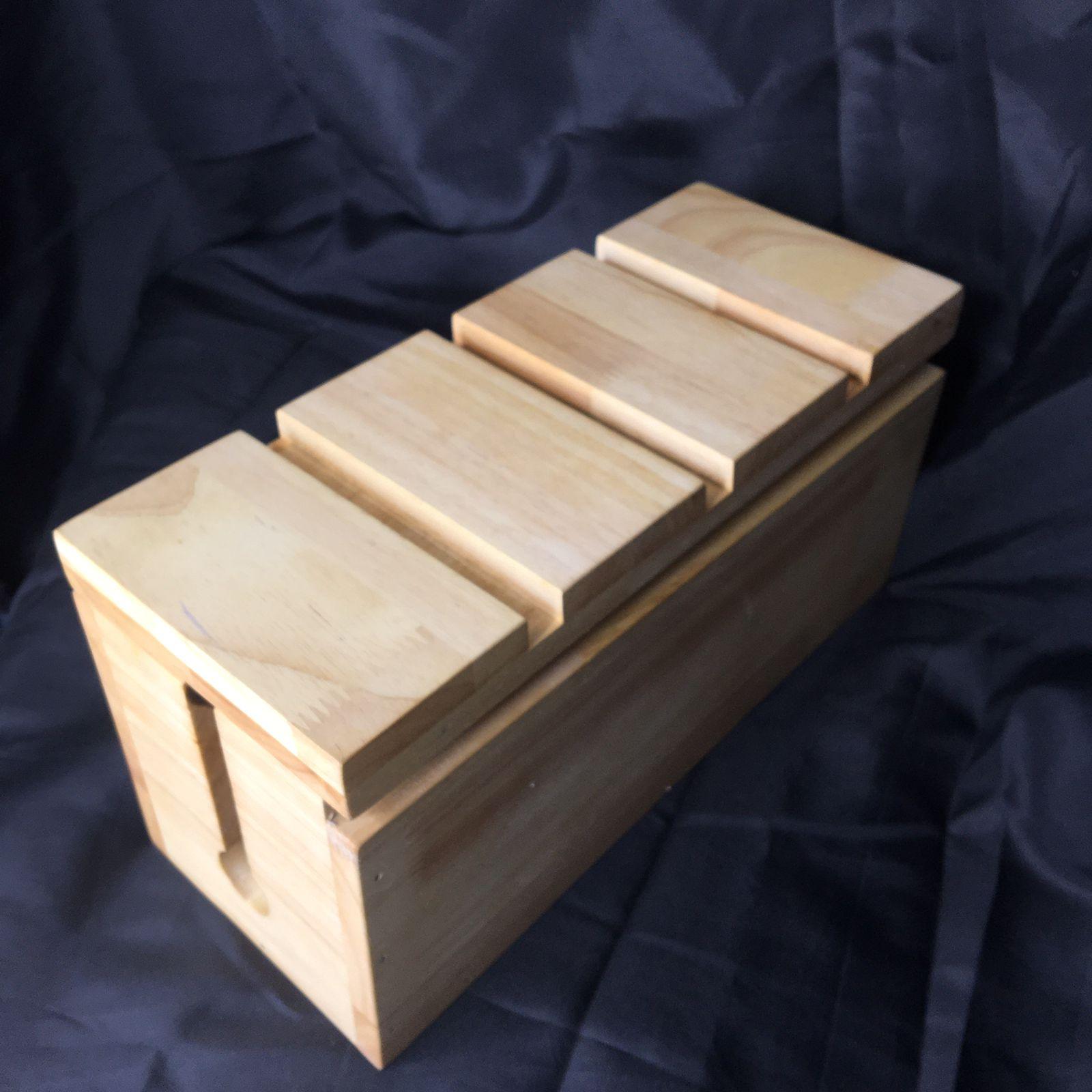 Desktop Wooden Power Outlet Organize Storage Box Wood Phone Holder By Miza - Ouch Cart