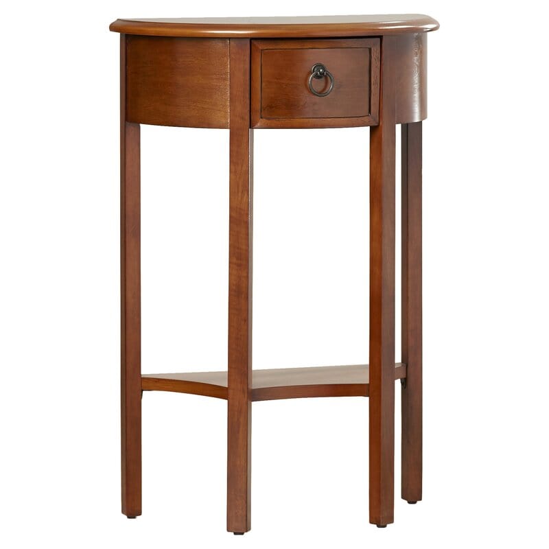 Wilfredo Tall Solid Wood End Table with Storage