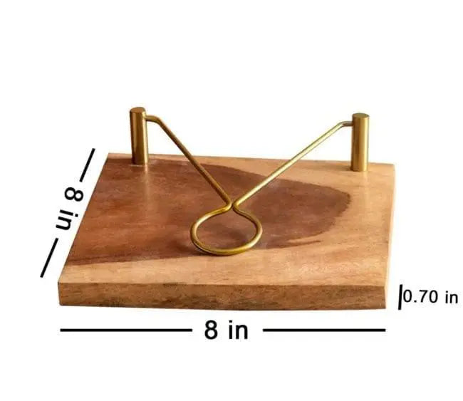 WOODEN TISSUE HOLDER AND CHOPPING BOARD COMBO II FOOD GRADE - Ouch Cart
