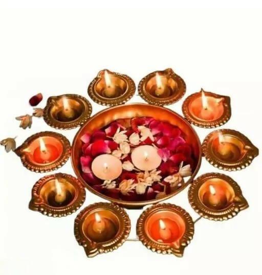 Single Diya Urli. - Ouch Cart