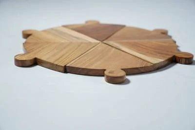 TEAK WOOD PIZZA PLATTER - Ouch Cart