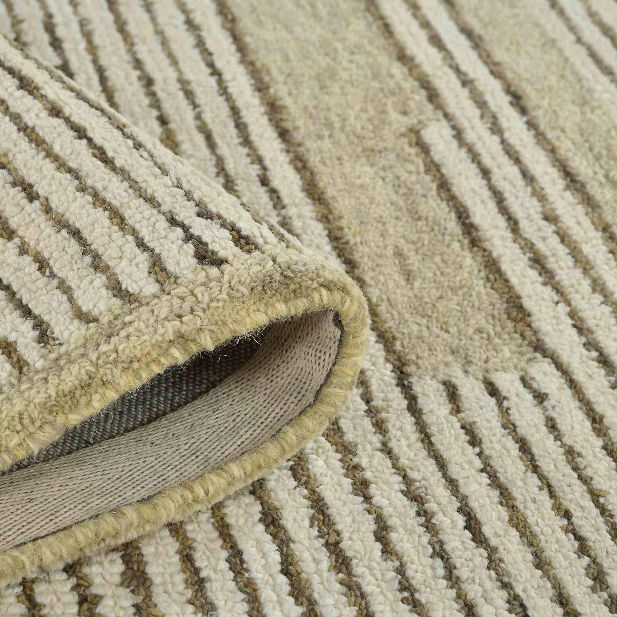 Ivory Wool Chicago 8x10 Feet Hand-Tufted Carpet Rug - Ouch Cart