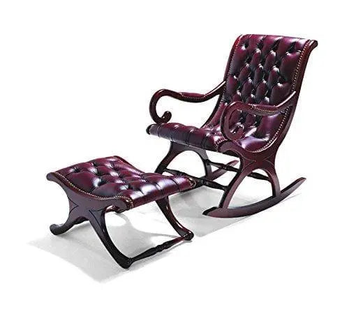 Aamazing Hand Carved Rocking Chair with foot rest - Ouch Cart