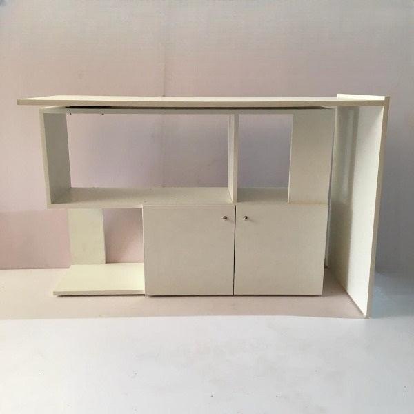 Folding Rotating L - Shaped Corner Desk/Computer Table For Office & Home By Miza - Ouch Cart