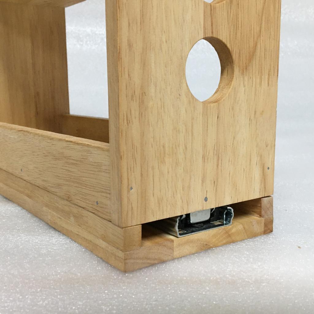 Sliding Kitchen Wooden Spice/Condiment Rack One Slide With 28 Bottles ( With Complementary Coaster ) By Miza - Ouch Cart