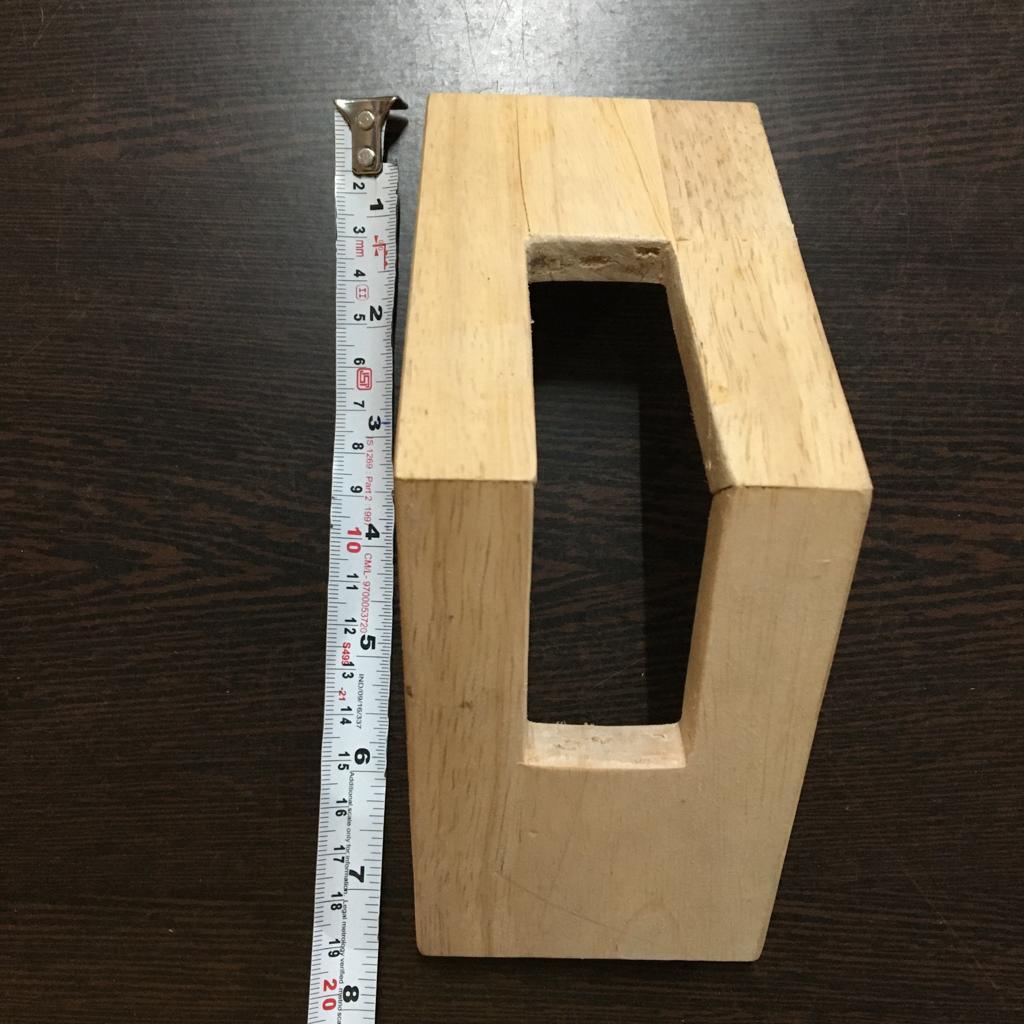 Wooden Pyramid Shape Tissue/Coasters/Napkin Stand/Holder ( With Complementary Coaster ) By Miza - Ouch Cart