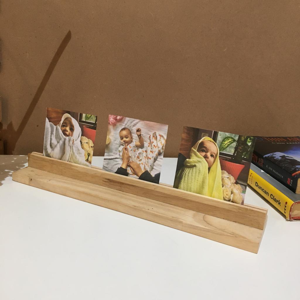 Wooden Rectangular Photo Stand ( With Complementary Coaster ) By Miza - Ouch Cart