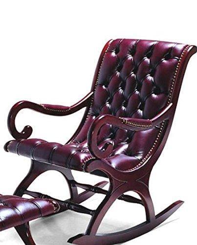 Aamazing Hand Carved Rocking Chair with foot rest - Ouch Cart