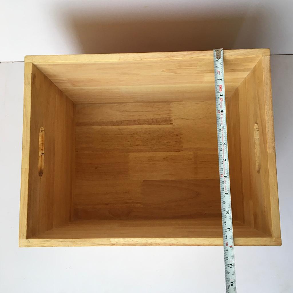 Wooden Storage Crate Box/Tool Box For Home Organiser ( With Complementary Coaster ) By Miza - Ouch Cart