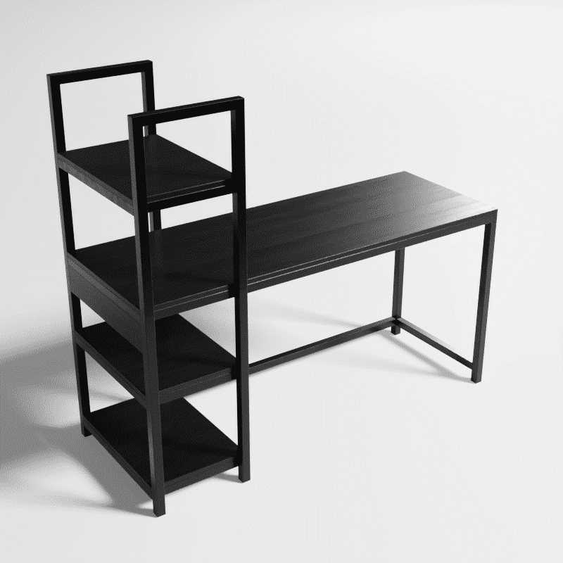 Alvin Study Table in Brown Color - Ouch Cart