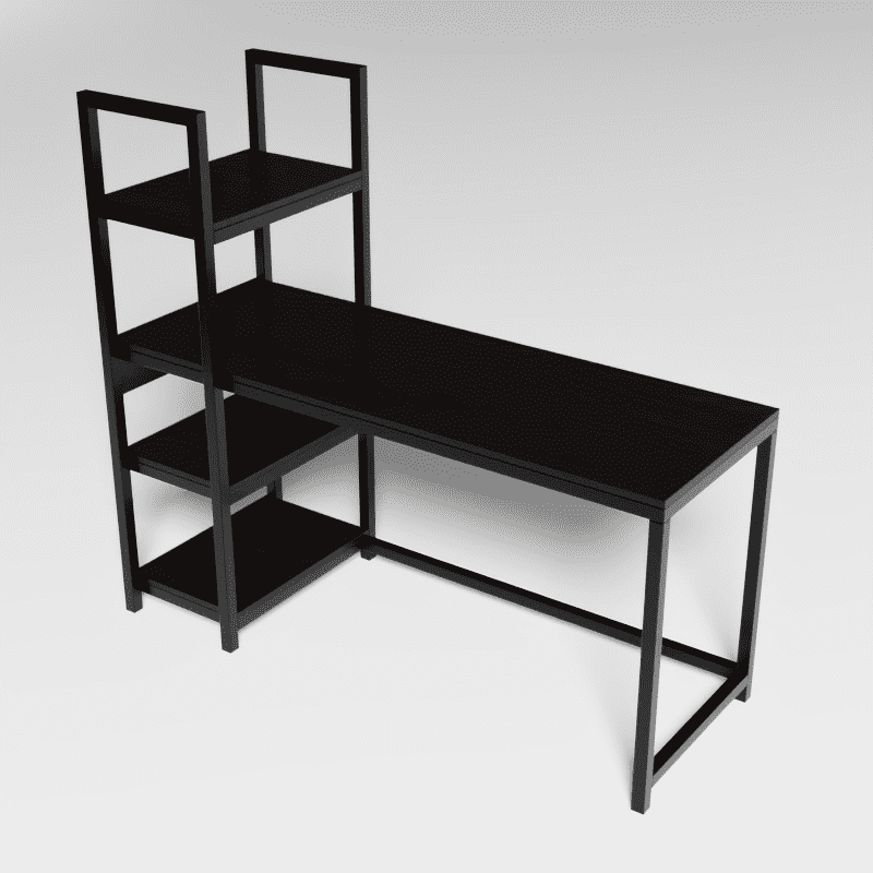 Alvin Study Table in Brown Color - Ouch Cart