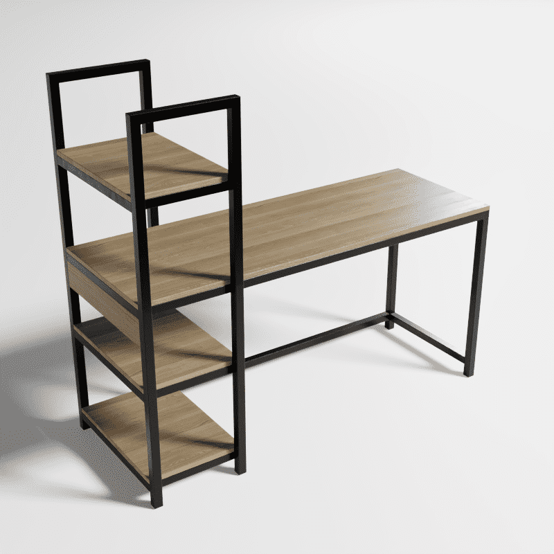 Alvin Study Table in Wenge Color - Ouch Cart