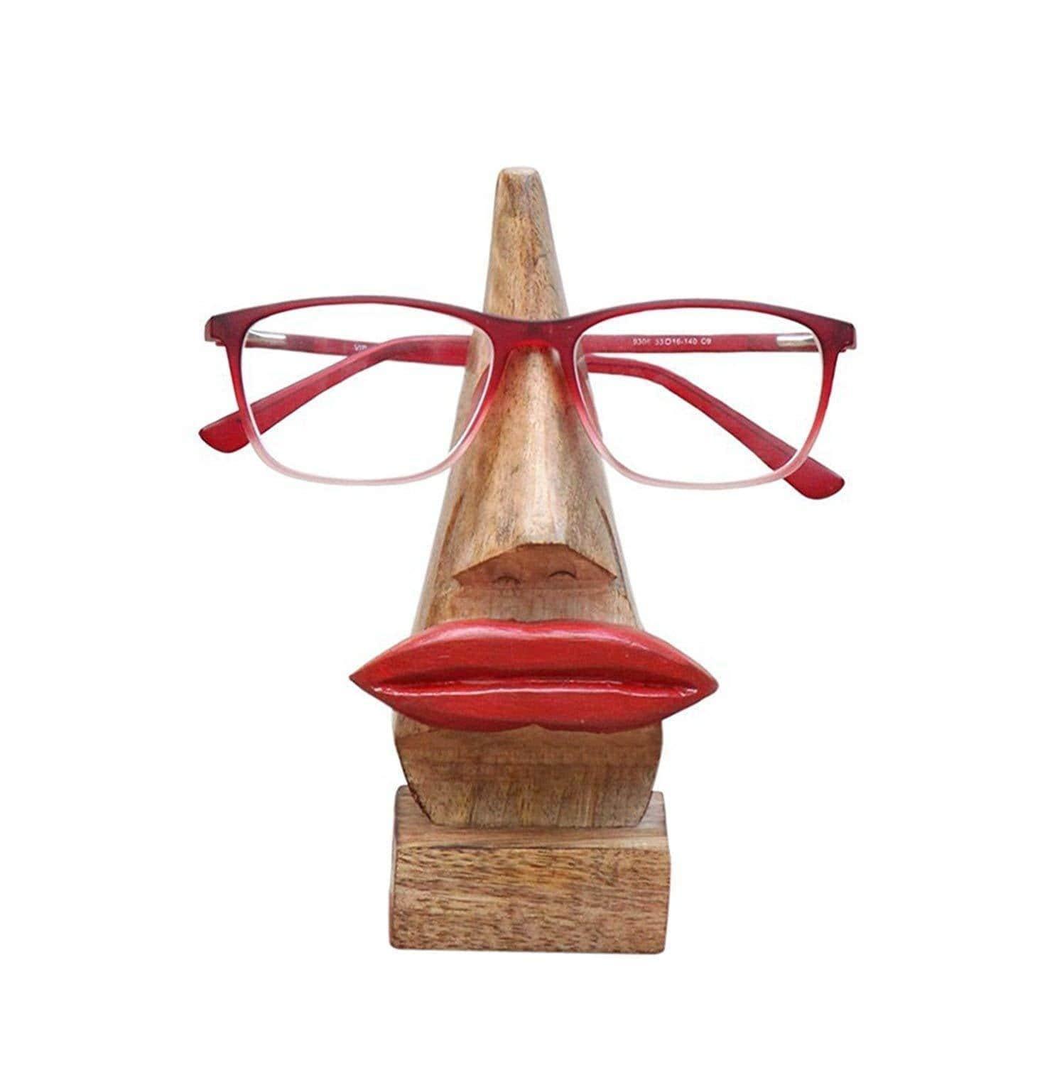 Wooden Spectacles Sunglasses Eyeglass Holder Stand - Ouch Cart